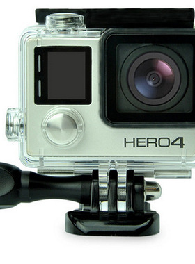 goprohero4/3+防水壳保护壳防水罩gopro4/3+配件保护框外框