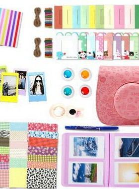 拍立得mini8/8+/9复古小魔女相机包摄影套餐包十合一套餐多色可选