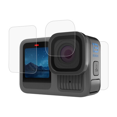 PULUZ胖牛适用GoProHERO13Black运动相机镜头钢化玻璃膜套装