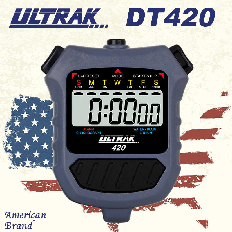 电子秒表DT420定尔志ULTRAK奥赛克单道单排显示计时器田径训练