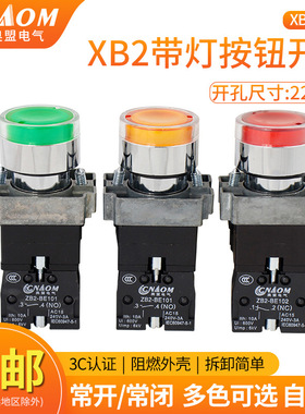 高品质XB2-BW3361CBW33B1CBW33M1C绿色带灯按钮开关24V220V