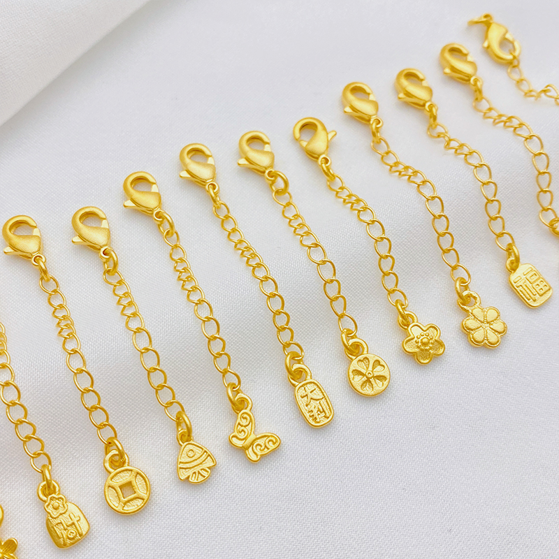 沙金龙虾扣尾链手工diy手链配件