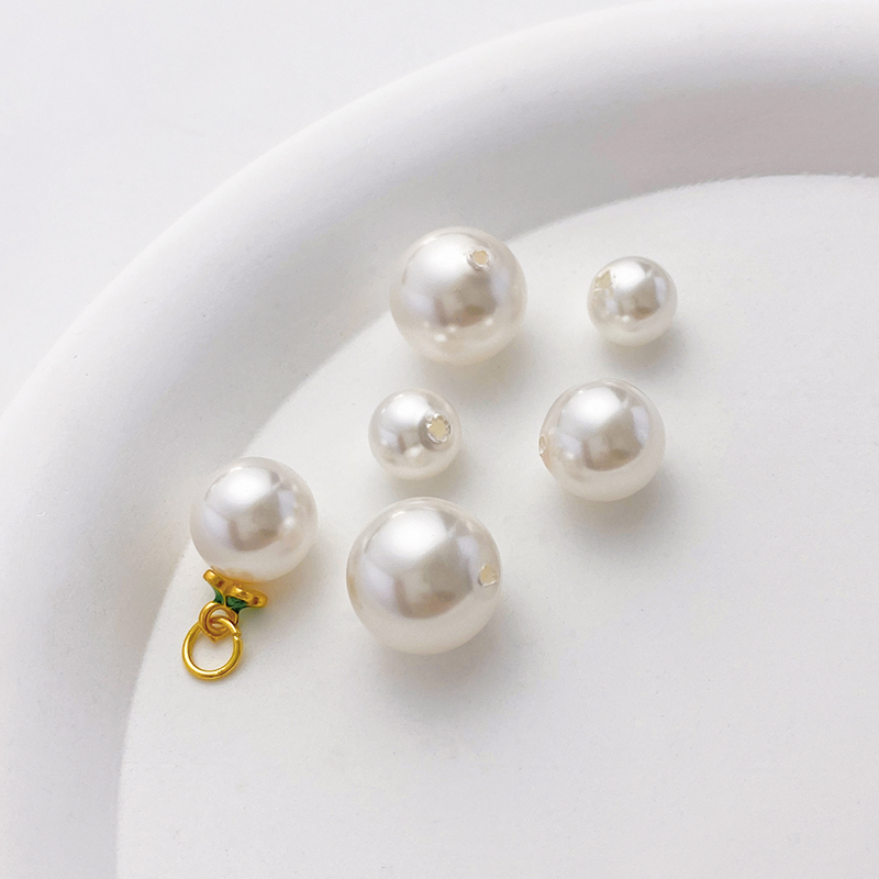 仿施家珍珠半孔珠子5810