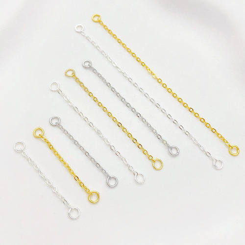 14K包金两头闭口圈延长链diy配件