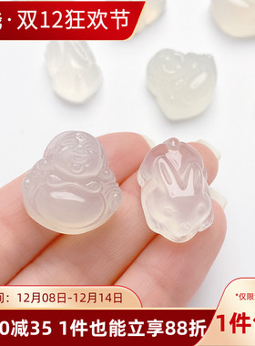 天然荔枝冻趴趴兔甜甜圈南瓜吊坠