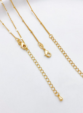 14K包金O字链盒子链女成品项链