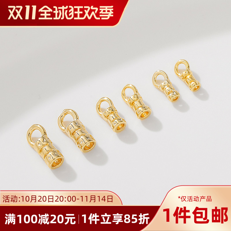 14K包金保色夹扣链条包扣卡扣