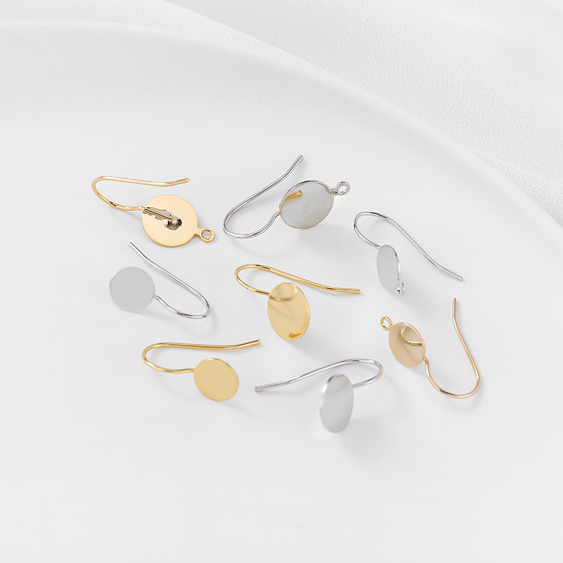 14k包金平底托盘耳钩吊坠挂钩