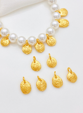 沙金强保色十二生肖小滴流吊坠