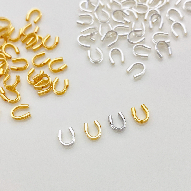 14K包金高品质马蹄扣U形护线器