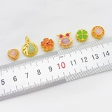 Подвеска из нефрита, аксессуары, золотой цвет, DIY