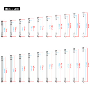 1/10 1/8 金属不锈钢通用DIY拉杆 SCX10 TRX4 CC10 90046等