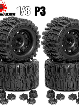 RS红蜘蛛1/8大脚车轮胎ARRMA飞神TRAXXAS雪橇TeamCorally通用W228