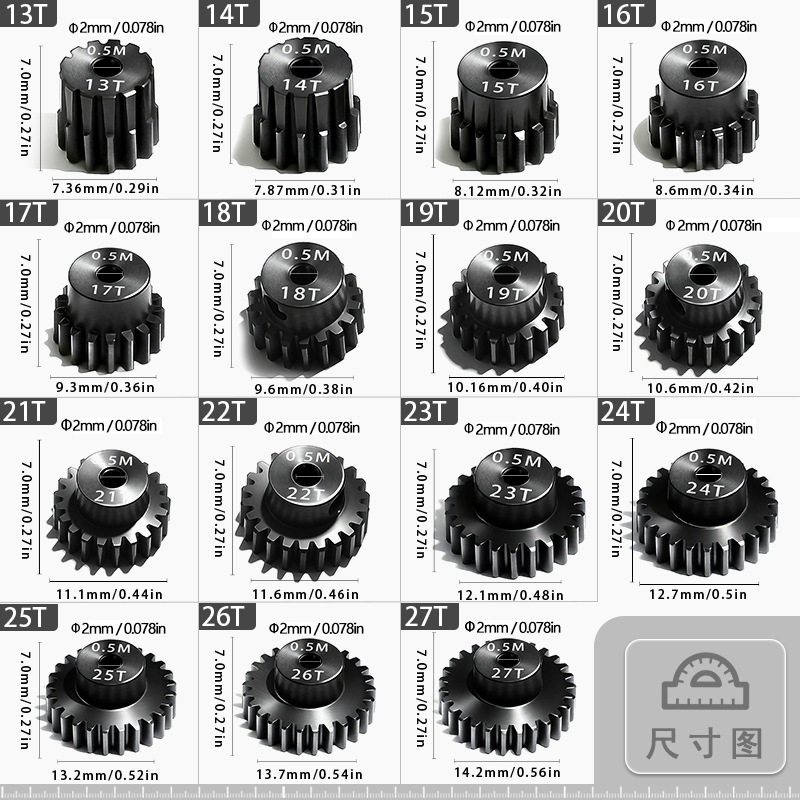 RC热力赛车遥控模型车0.5M马达齿