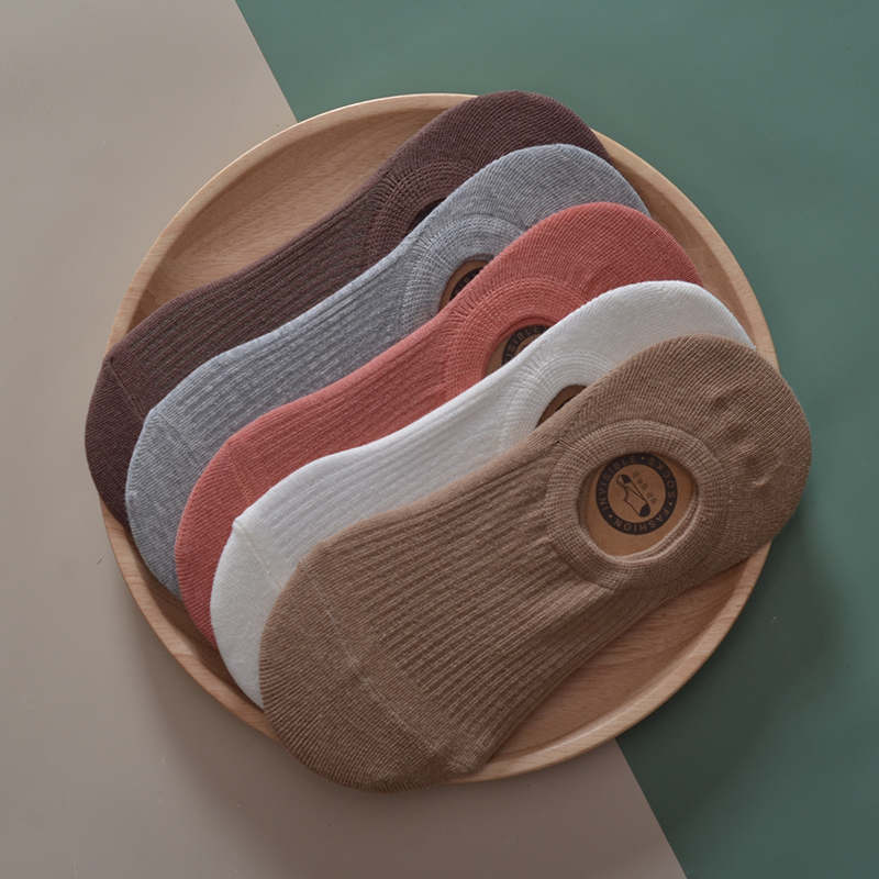 5双基础春夏可爱日系隐形袜子