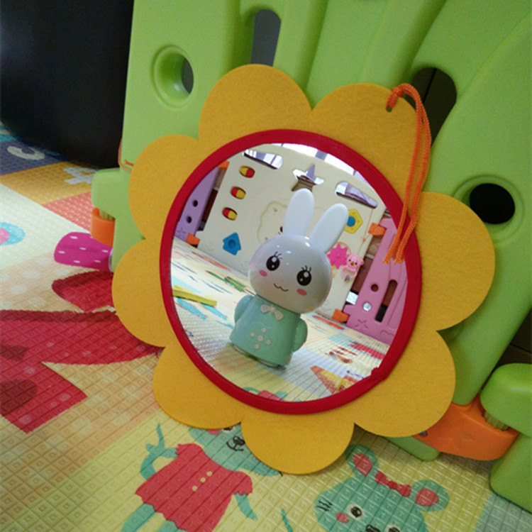 亞克力安全鏡太陽花早教認知鏡子
