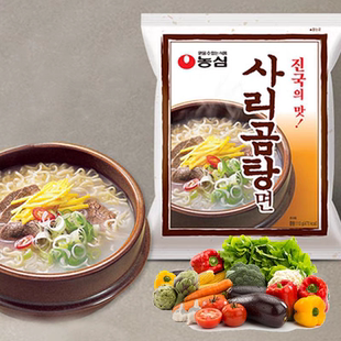 韩国进口食品农心牛骨拉面110g煮面条清淡口味汤面方便面速食泡面