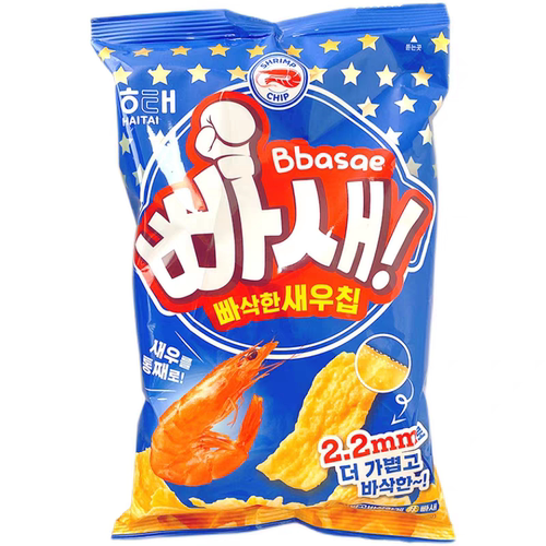 韩国海太原味窄薄虾片55g袋装