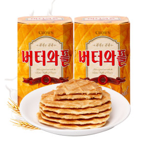 早餐薄脆饼干克丽安韩国进口瓦夫