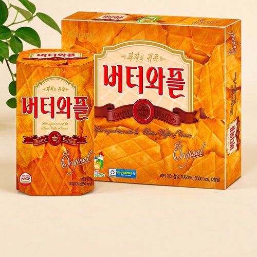 薄脆饼干135g克丽安韩国进口饼干