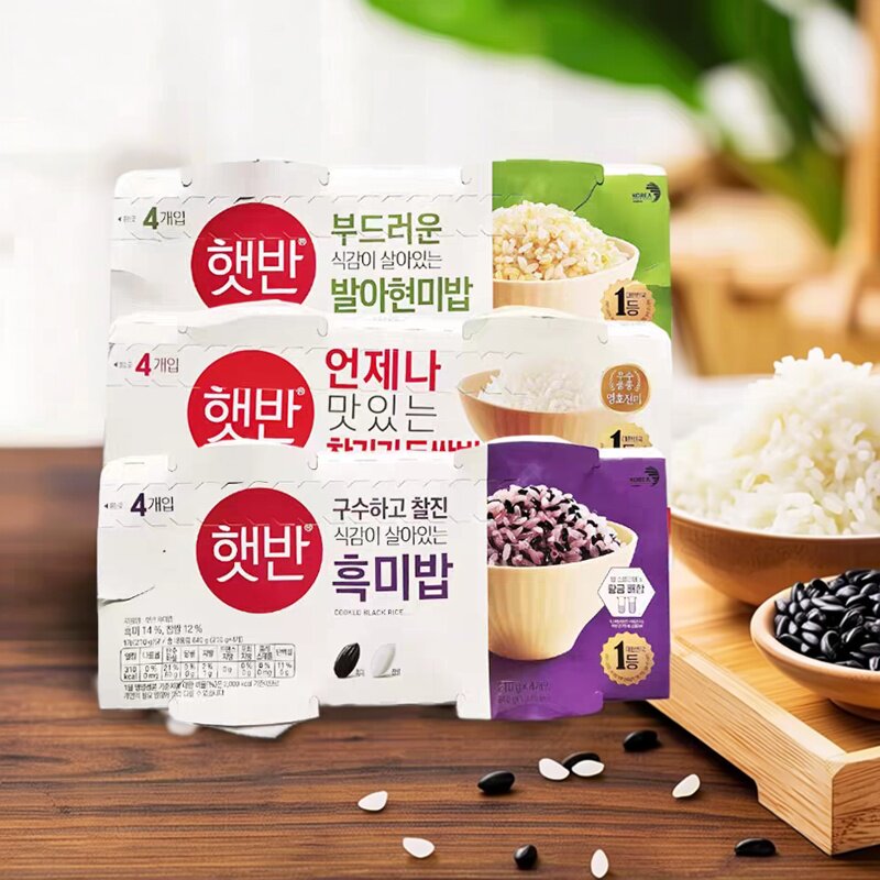 韩国进口食品CJ希杰速食自热米饭微波炉加热即食香米饭嗨拌白米饭