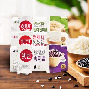 韩国进口食品CJ希杰速食自热米饭微波炉加热即食香米饭嗨拌白米饭