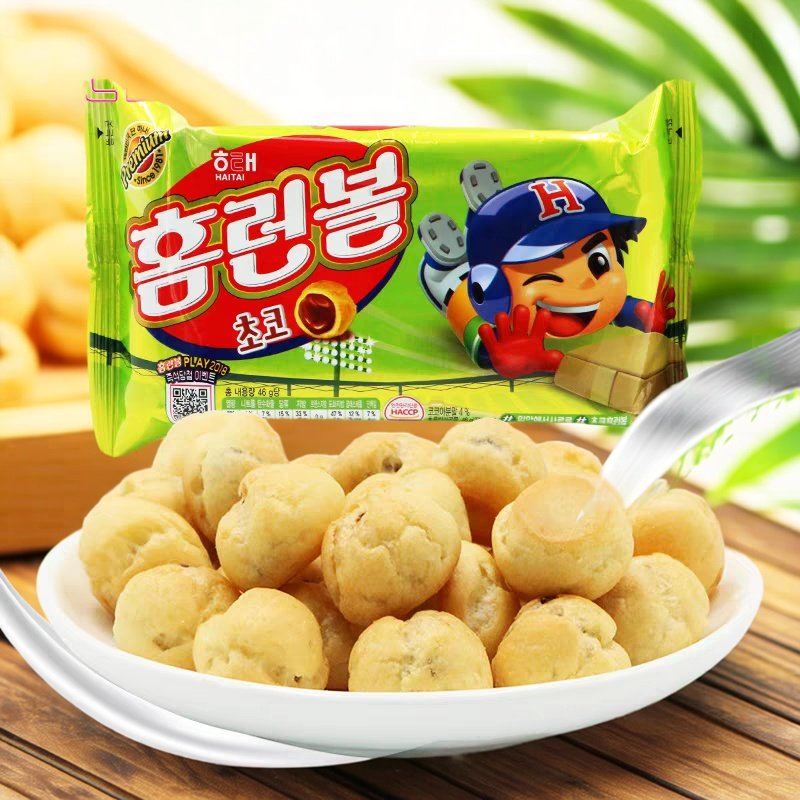 海太夹心泡芙球46g袋装韩国进口巧克力儿童辅食饼干小零食品伯贤,零食/坚果/特产,膨化食品,淘宝优惠券,粉丝福利购,淘宝优惠卷