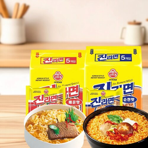 韩国进口不倒翁韩式真拉面方便面