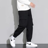 工装裤男款季美式复古宽松休闲潮牌春绿色束脚裤子主推款，男装工装外套，星座204-2