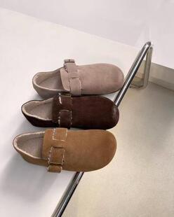 静秀阁.通宝牛皮加绒款勃肯鞋AB5-99