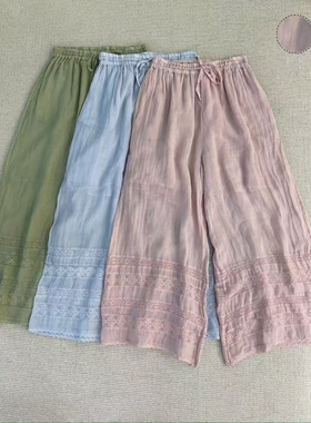 静秀阁.柒尺原品高端苎麻裤子24339