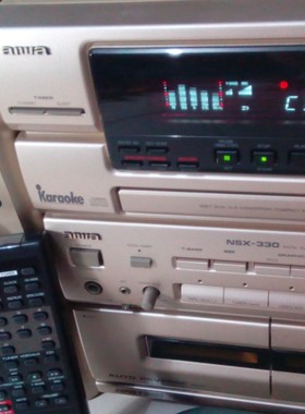 黄色经典珍藏版爱华NSX-510G组合音响。所有功能完好。成色新