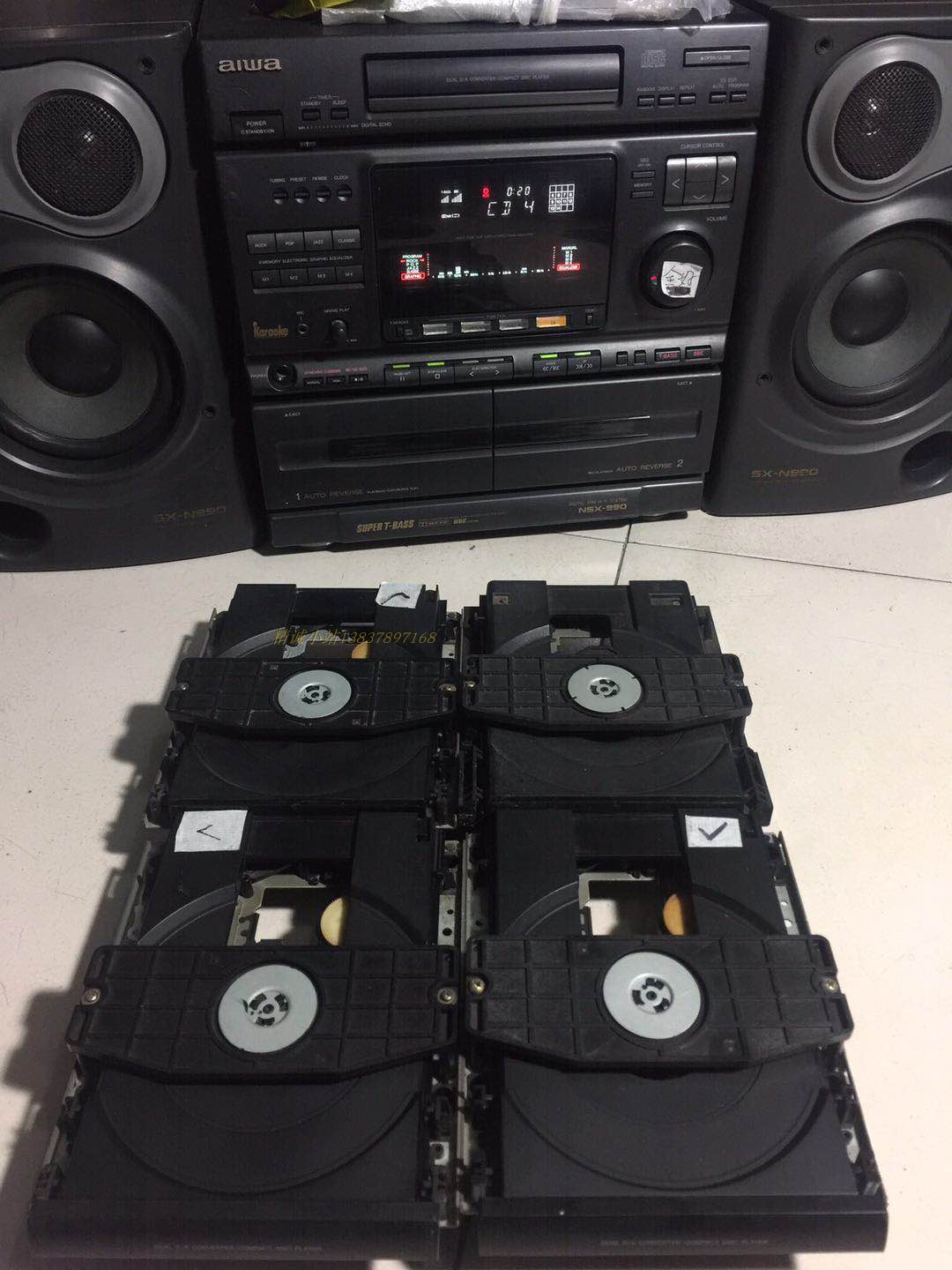 爱华nsx-990组合音响CD总成， 读碟秒！另有550，999等三碟机的