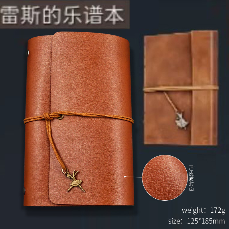 三角洲行动周边 曼德尔砖雷斯的乐谱本 模型玩具仿皮质旅行手帐本