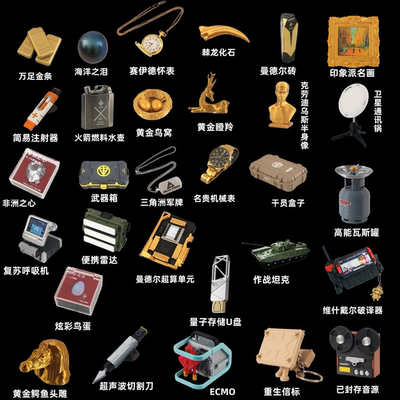 三角洲行动周边大红模型变卖物 非洲之心 超算 玩具模型手办摆件