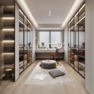 上海全屋定制简约现代家具整体橱柜卧室衣柜工厂衣帽间组合定制柜