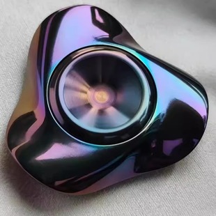 鳐鱼全曲面三页陀螺金属解压玩具T EDC MAX