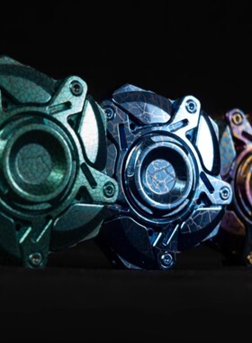 EHEDC KTS五页起源开甲指尖陀螺EDC解压玩具推牌金属潮玩