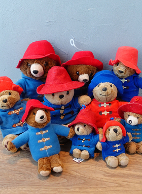 Paddington正版工厂处理xia疵帕丁顿熊毛绒公仔书包挂件玩具