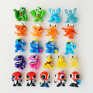 正版罗布乐思彩虹朋友游戏角色人偶手办实心摆件潮玩公仔小号