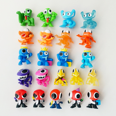 彩虹朋友公仔实心摆件