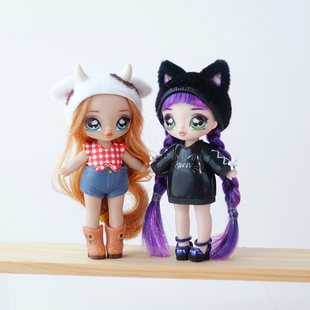 正版娜娜娜迷你惊喜娃娃女孩过家家玩具人偶时尚潮流可换装