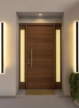 现代简约LED长条壁灯阳台创意楼梯露台线条轮廓灯大门别墅庭院灯