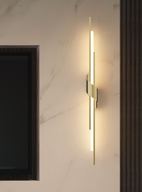 极简长条led壁灯现代简约客厅灯楼梯创意背景墙线条卧室灯床头灯