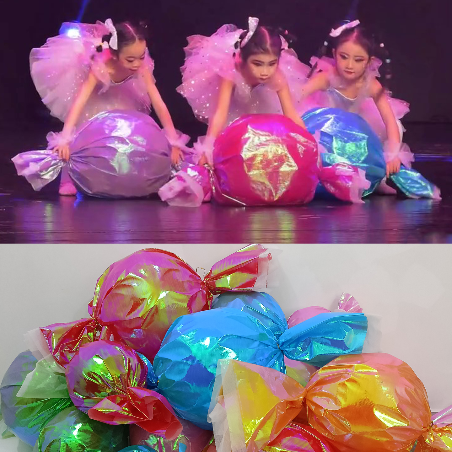 糖果舞蹈甜甜的滋味儿童表演道具