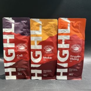 越南代购HIGHLANDS高地高原咖啡粉醇香浓郁滴漏T C M号黑咖啡200g