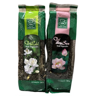 越南代购 long福隆莲花茶叶tra sen荷花茶叶茉莉绿茶袋装 100g phuc