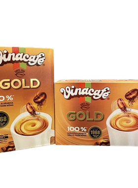 越南代购vinacafe金装威拿GOLD三合一速溶咖啡3in1咖啡条装盒装
