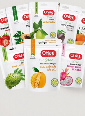 越南代购Ohla水果干果脯蜜饯辣味芒果干酸甜刺果番荔枝越南特产