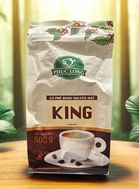 越南代购PHUC LONG福隆MOKA咖啡豆CULI KING滴漏浓香黑咖啡500g
